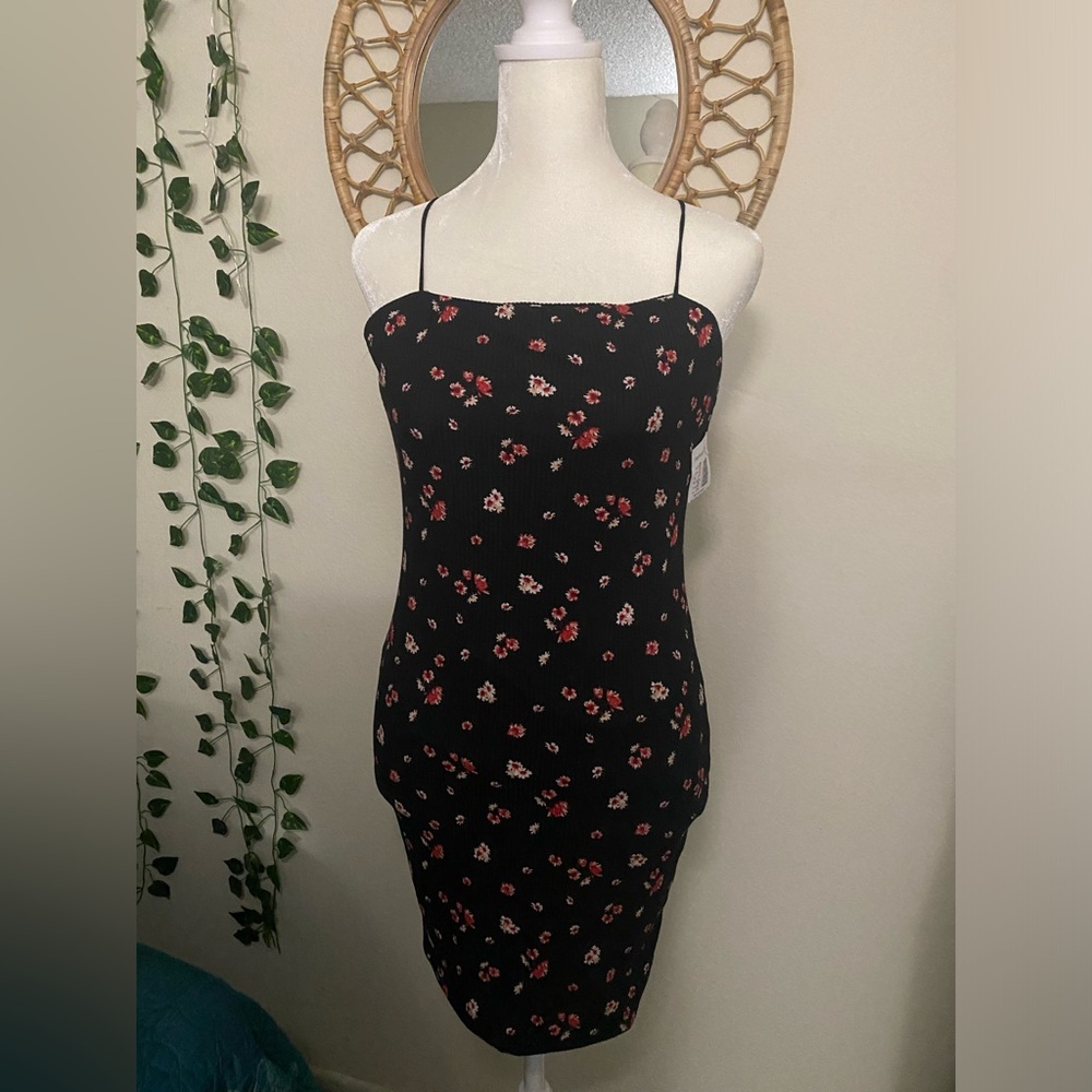 Fashion Magazine Black Floral Dress